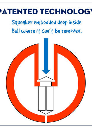 Squeak Ball - Durable Squeaky Dog Toy, Floats, Chew Toy | USA Made
