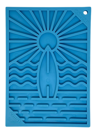 Surf's Up eMat - Small Lickmat for Dogs and Cats | Beach-Themed Design | SodaPup