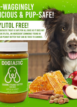 Dogtastic Peanut Butter for Dogs with Flax Seed - Xylitol-Free | USA Made - 50% off