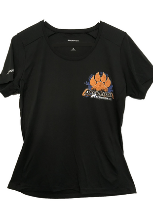 Ladies' OLK9 SPORT-TEK Wicking Swoop Neck Shirt | Sleek Fit with Reflective Details